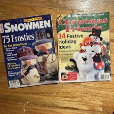 Lot Of 2 Vintage 2005 Christmas Friends & Craft’s 2000 Snowmen Magazines