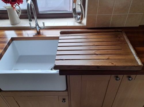 Large pine draining board - pine,
