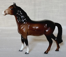 Beswick Heads Up Pony Beautiful Rare Vintage Bay Brown Gloss Model No. 1197 Vgc