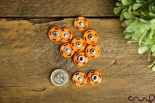 5 Pairs Orange Snap Metal Fastener Popper Press Studs Plastic Sewing Round 18mm