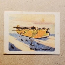 The Saro "Lerwick" CJR3 #3 Fighting Planes Mini VINTAGE CRACKER JACK PRIZE