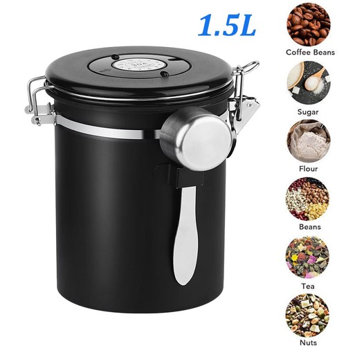 Coffee canister airtight steel - coffee,