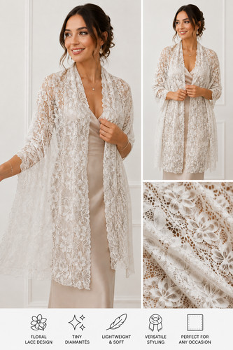 Lace bridal wedding shawl - wedding,