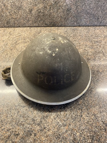 Vintage military police helmet - vintage,