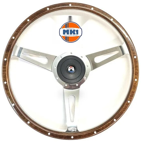 Wood rim steering wheel - wood,