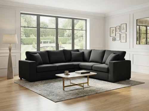 Chestnut black fabric corner - black, l