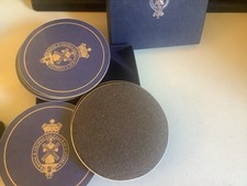 Set of New St Andrews Glass Place Mat Placemats Coasters X6 Boxed