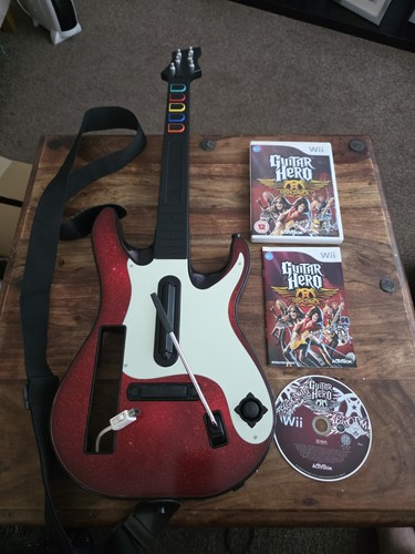 Guitar hero wii red white - hero,