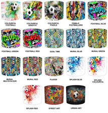 Football Wall Art Graffiti Lampshades Table Lamp shades Ceiling Lights Pendants.