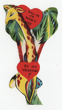 Vintage Die-Cut Giraffe