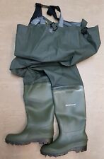 NEW Dunlop Waterproof Fishing Chest Waders Green Size 40 EU