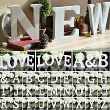Large Wooden 26 Letters White