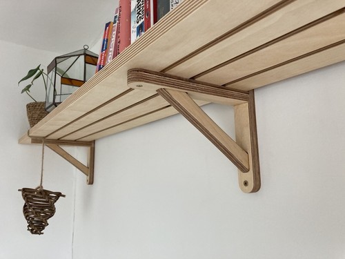 Birch plywood shelf bracket - shelf,