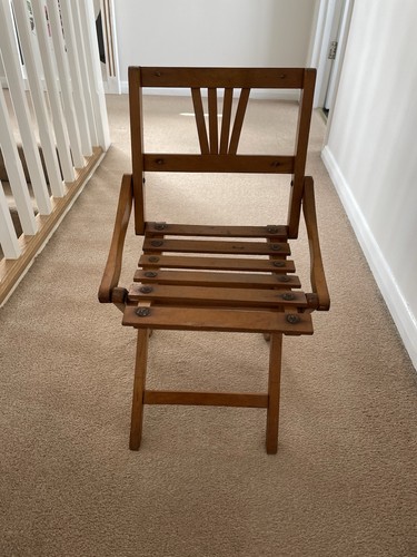 Child folding wooden - wooden, chair