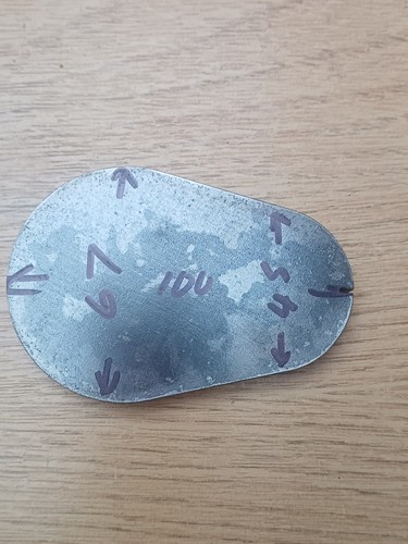 Mild steel laser - cut, plates