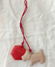 Radley leather dog - tag,, fancy