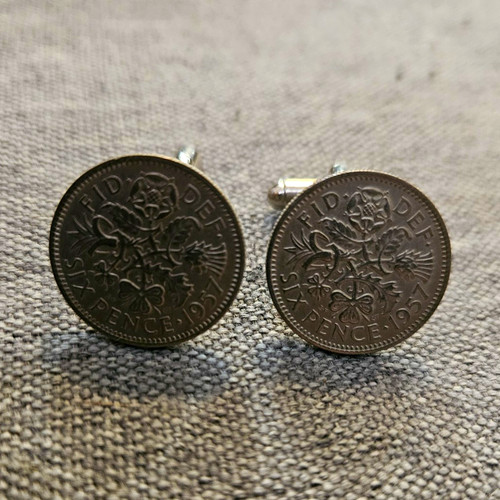British sixpence coins
