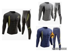 UNIQUEBELLA Mens Thermal Underwear Sets Long Sleeve Top Long Johns