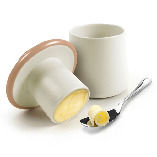 Toadstool design butter - design,