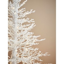 6ft White Pre Lit Twig