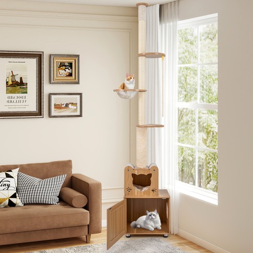 Tall cat tree tower adjustable - tree,
