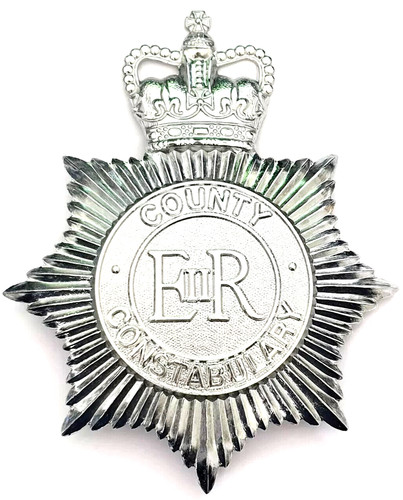 Expensive police helmet plates - police,