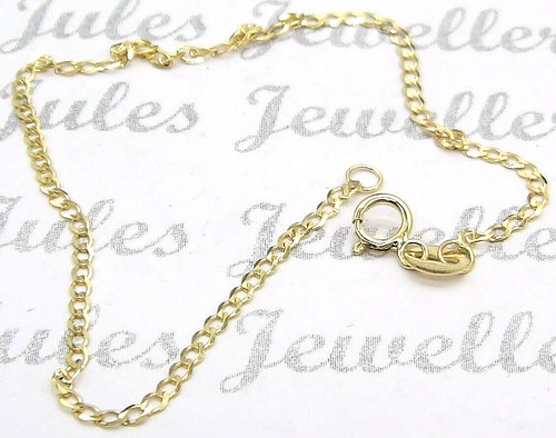 9ct gold bracelet inch - bracelet,