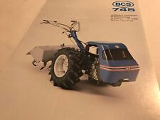 BCS 745 Rotavator 2-wheel Tractor Tracmaster Original 1980s BROCHURE