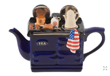 AMERICAN BREAKFAST LARGE AGA STYLE TEAPOT BLUE, NEW, GIFT