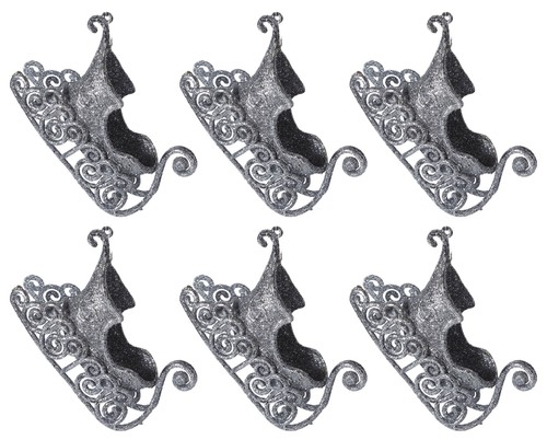 Glitter santa sleigh - santa,