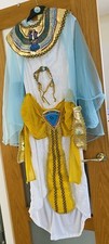 Queen Cleopatra Dressing Up Fancy Dress  Outfit & Wig. 12-14 Y , EU 38