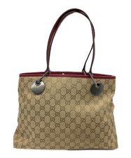 GUCCI Tote Bag 120837 Beige x Bordeaux