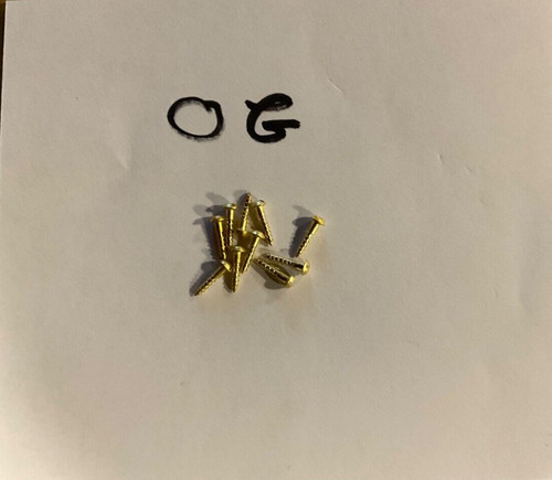 Brass round head wood screws - head,