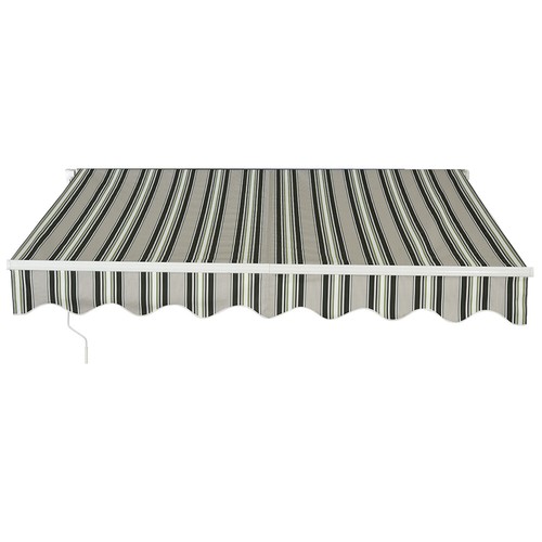 Retractable manual awning - retractable,