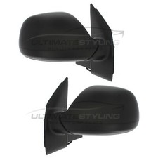 Wing Door Mirrors VW T5.1 Transporter Van 2010-2016 Electric Black Covers 1 Pair