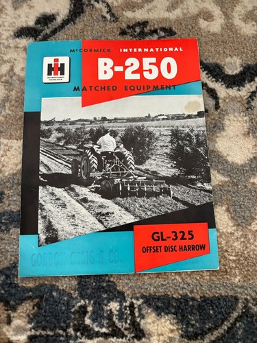 International harvester 250 - harvester, b-250