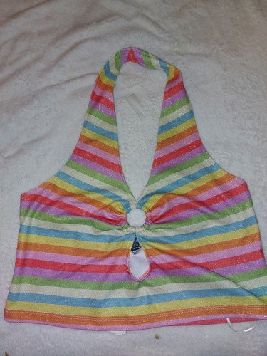 Primark rainbow stripe top - rainbow,