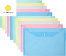 Plastic Wallets, 10 Pcs A4