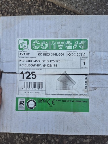 Convesa twin wall flue - twin,