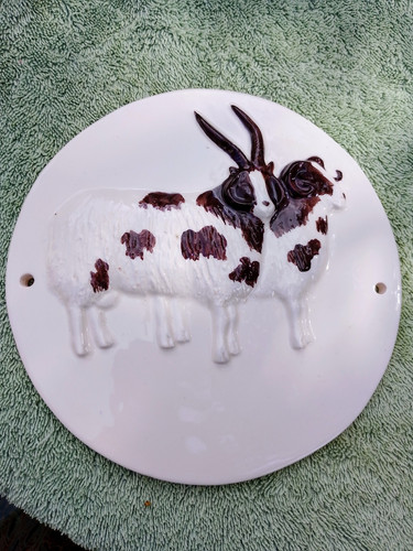 Jacob sheep pottery wall - jacob,