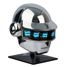 Daft Punk Helmet DJ Thomas Cosplay Masks Prop Resin Silver Plated with EL Light