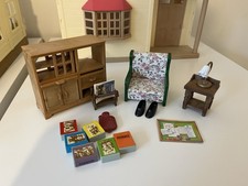 Sylvanian Families Vintage 1987 Living Room Furniture Set With Accessories