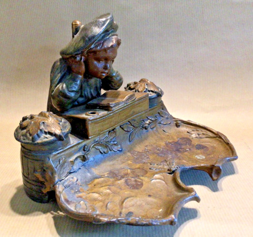 Large antique spelter - large,