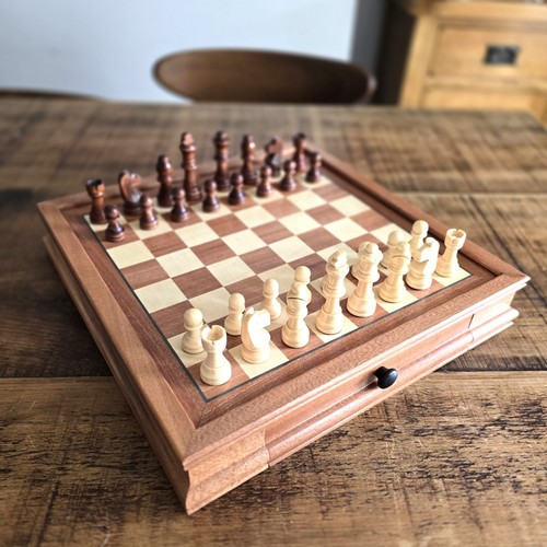 Wooden chess set - chess, set,