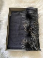 Fabiana Filippi Multicolour Cashmere And Fox Fur  scarf