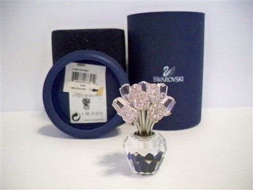 Swarovski dozen pink roses - swarovski,