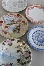 5 Vintage Oriental Plates