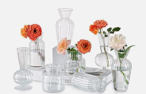Vintage small glass flower - 8,