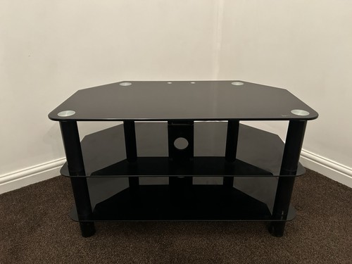 Black glass corner - glass, tv