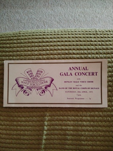 Honley male voice choir - choir, annual